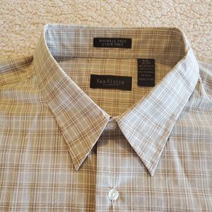 Van Heusen Men's Short-Sleeve Button Down Shirt, Size XXL (18 X 18 1/2)